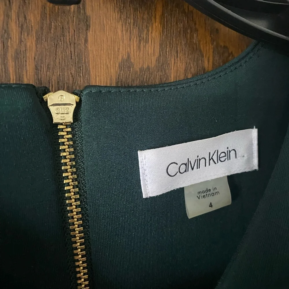 Calvin Klein Dark Green Midi Dress - Picture 5 of 10